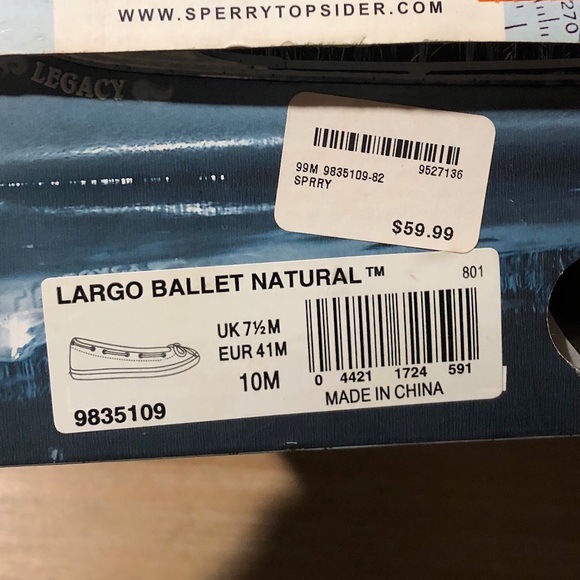 Sperry Topsider ballet slip ons - Picture 7 of 8